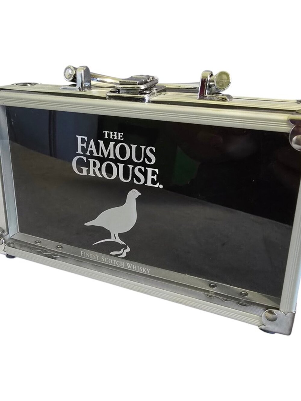 The Famous Grouse Finest Scotch Whisky Clear Front Small Gift Case 7.75x4.5x2"